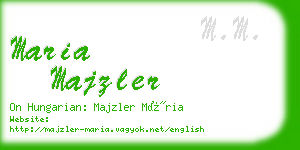 maria majzler business card